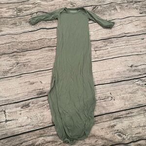 Baby Noah Modal Unisex Newborn Gown in Army Green